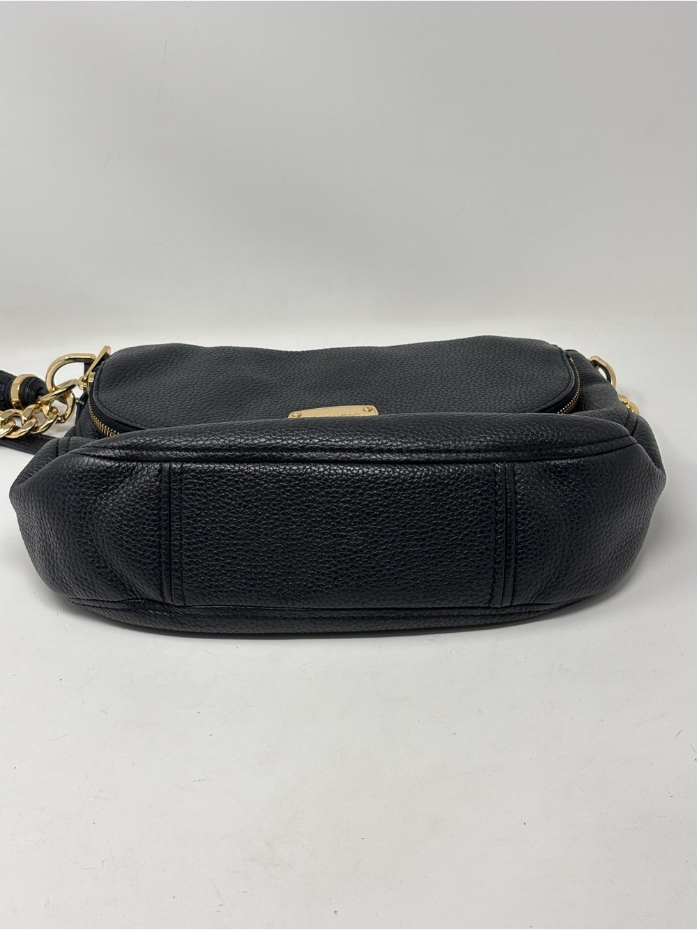 Michael Kors Black Pebbled Leather Bedford Tassel Purse Handbag - Picture 5 of 13